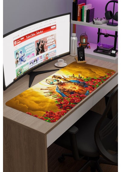 Borderlands Kaymaz Dikişli Kauçuk Oyuncu Mousepad V1 - 90x40 Xxl Gaming Mouse Pad Fare Altlığı
