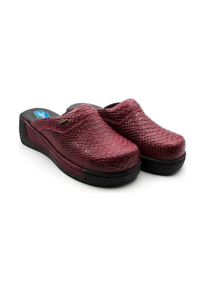 Dr.Comfort Ortopedik Deri Hemşire Sabo Terlik Dr.600 Bordo-Bordo