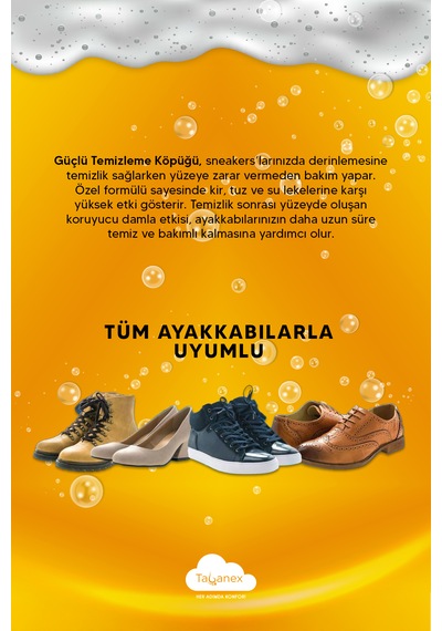 Tabanex Güçlü Temizleme Köpüğü Seti Beyaz