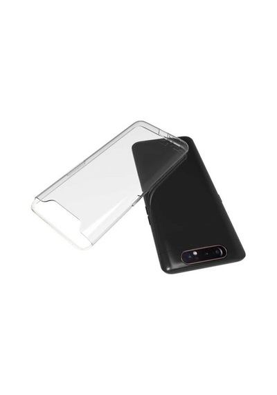 Samsung Galaxy Uyumlu A80 Kılıf Şeffaf Silikon Süper