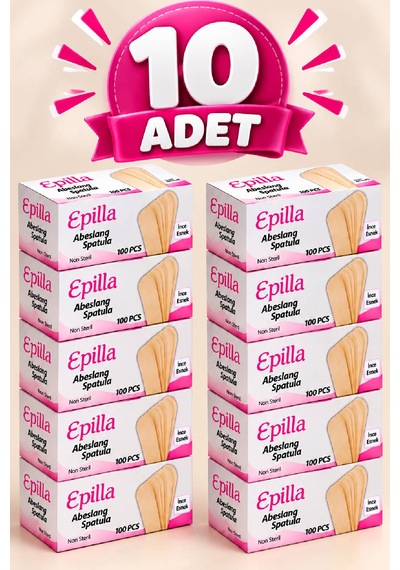 Epilla Abeslang Tahta 100'lü X10 Kutu 1000 Adet - Spatula