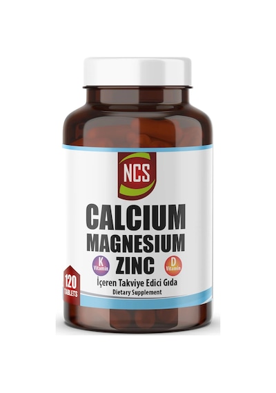 Ncs Magnezyum Kalsiyum Çinko 120 Tablet + Hap Kutusu