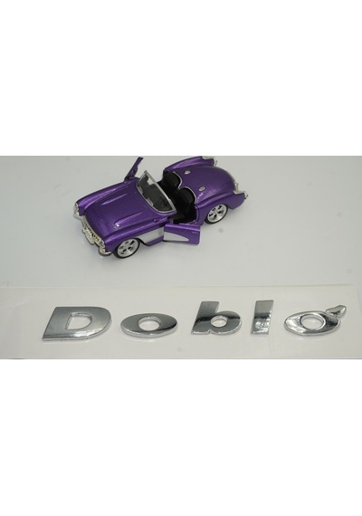 Fiat Doblo Bagaj Krom Metal 3M 3D Yazı Logo Amblem