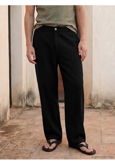 Lcw Vision Siyah Relax Fit Erkek Pantolon