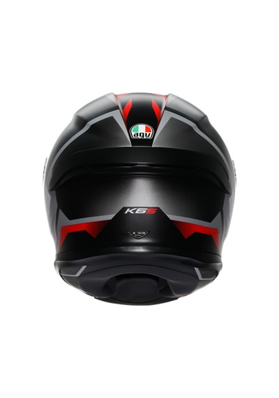 Agv Kask/k6 S Mplk Karve Matt Black White Red Configuration Çok Renkli
