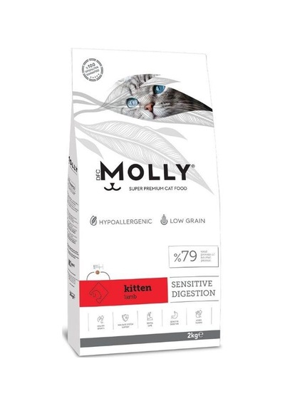 Molly Düşük Tahıllı Hypoallergenic Kuzulu Yavru Kedi Maması 2 Kg