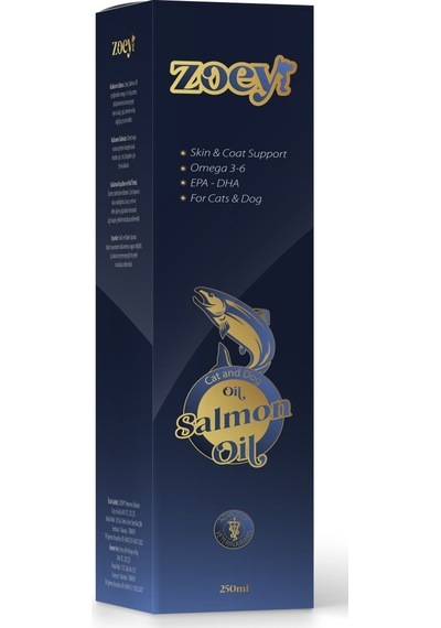 Zoey Kedi ve Köpekler İçin Omega 3 Somon Yağ 250 ML