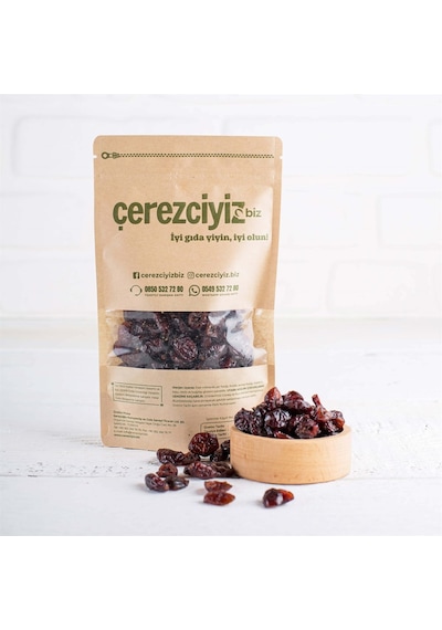 Çerezciyiz Biz Şekersiz Turna Yemişi Cranberry Kurusu 250 G