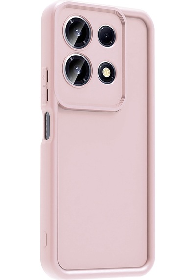 İnfinix Note 30 4g Kılıf Kamera Korumalı Ananas Silikon Kapak Pembe