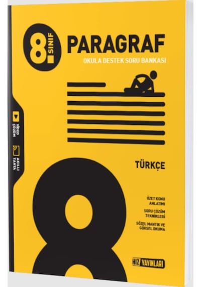 Hız Yayınları 8.Sınıf Lgs Yeni Paragraf Soru Bankası