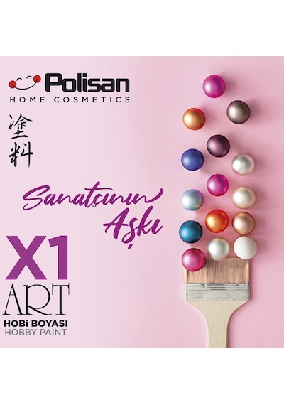 Polisan X1 Art Multisurface Hobi Boyası Antrasit 120 ml