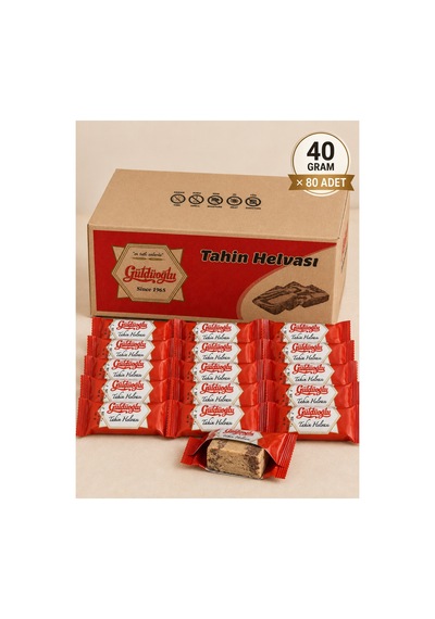 Mini Paket Tahin Helvası 80 Adet X 40 Gr Kahvaltılık İkramlık