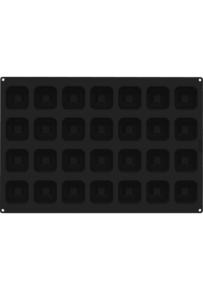 40.490.20.0000 Silikomart Sq090 Square Savarın 40x60 Cm Silikon Kalıp Kahverengi
