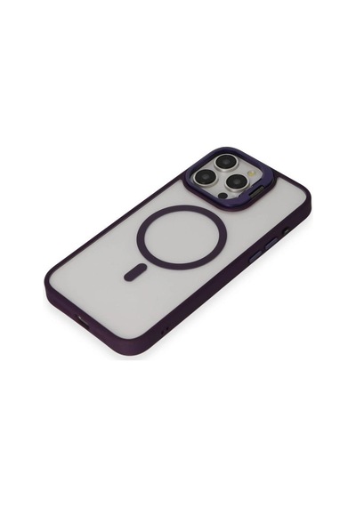 Joko Apple, Uyumlu iPhone 14 Pro Kılıf Roblox Lens Magsafe Standlı Kapak - Derin Mor