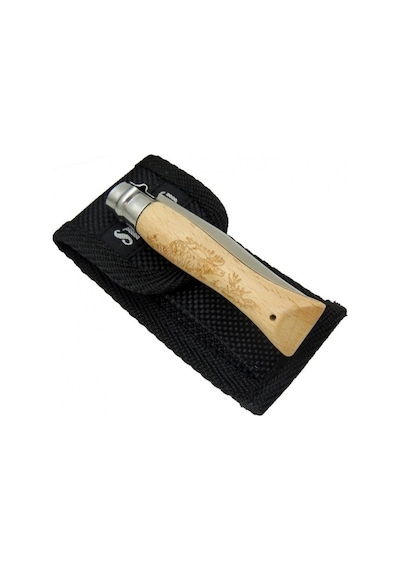 Sterling T0195 Bahçe Kamp Çakı 16 CM - Ahşap Sap - Bilezikli - Kılıflı Kahverengi