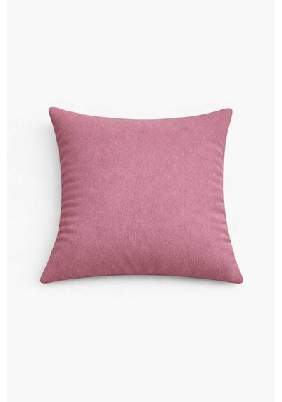 Kadife Dokulu Gülkurusu Kırlent Yastık Kılıfı 2 Adet 50 X 30 Cm Gül Kurusu