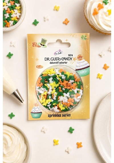 Dr. Gusto Karışık Renkli Kelebek Pasta Süsleme Şekeri
