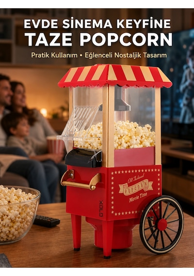 Yağsız Popcorn Makinesi Sıcak Hava İle Hızlı Patlatma - Lisinya