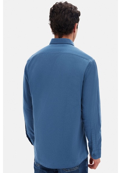 D'S Damat Ds Damat Comfort İndigo Düğmeli Yaka Rahat Kesim Keten Görünümlü %100 Pamuk Gömlek 2hc02ort64265 İndigo D'S Damat Ds Damat Comfort İndigo Düğmeli Yaka Rahat Kesim Keten Görünümlü %100 Pamuk Gömlek 2hc02ort64265 İndigo