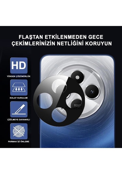 Redmi 14c Uyumlu Kamera Lens Koruyucu Dayanıklı Kamera Koruyucu
