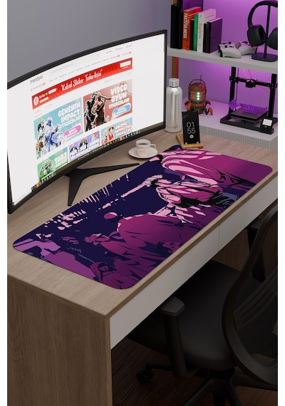 Cowboy Bebop Anime V4 - 90x40 Xxl Gaming Kauçuk Kaymaz Taban Mouse Pad Fare Altlığı