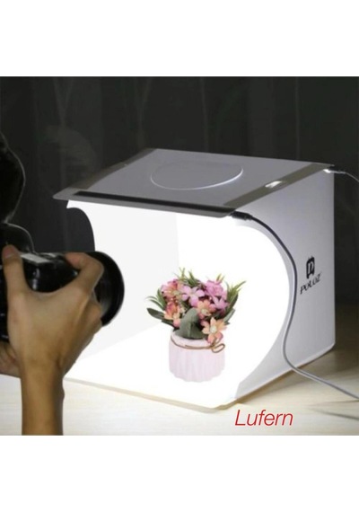 Profesyonel Ürün Fotoğraf Çekim Çadırı Sanatçı Ürün Satıcısı Katlanır Takı Aksesuar Beyaz Led Işık