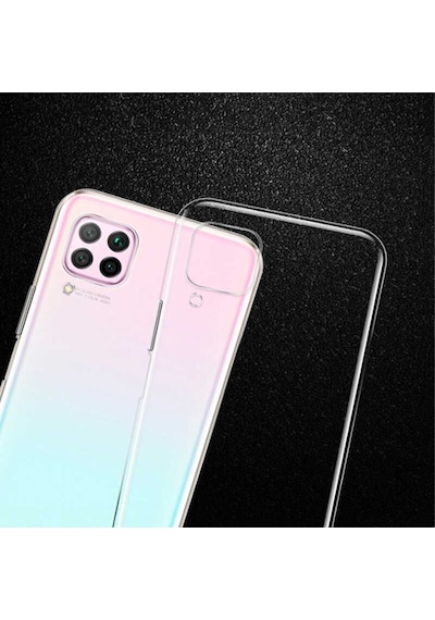 Huawei P40 Lite Kılıf Lüx Şeffaf Silikon Kılıf
