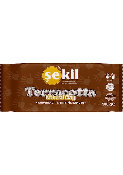 Şekil Seramik Hamuru Terracotta 500 Gr Kahverengi Vk500khv