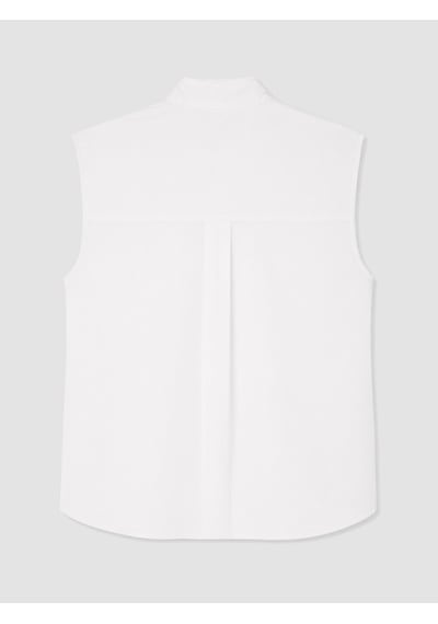 Lcw Vision Beyaz Fular Yaka Oversize Kadın Gömlek