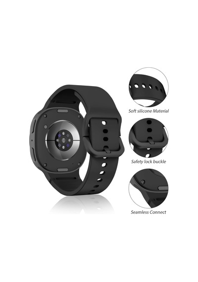 Samsung Galaxy Uyumlu Watch 8 40mm 44mm Classic 46mm Lansman 1-1 Kordon Spor Silikon Band
