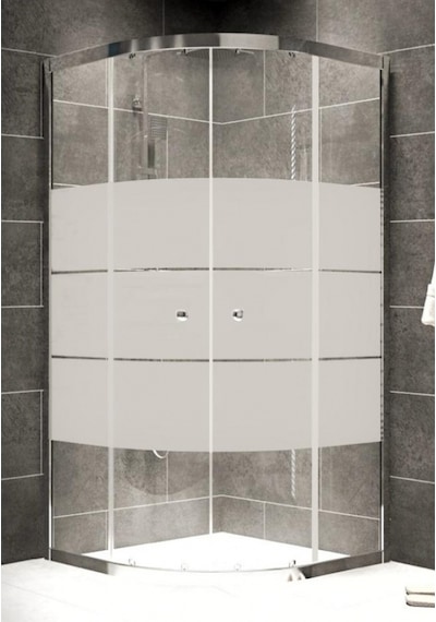 Durul Duşakabin Oval Kumlama Box Desen Yükseklik 190 Cm Parlak
