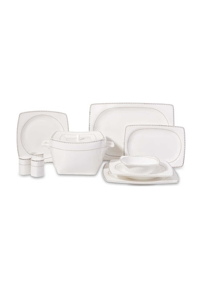 Korkmaz Bone Selection 60 Parça A8427 Kare Yemek Takımı