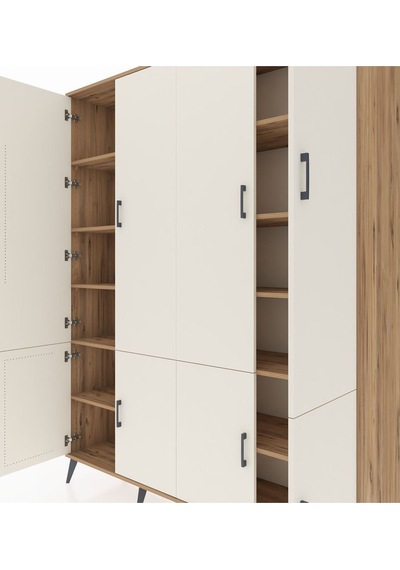 Hyperion Gardrop 10 Raflı 8 Kapaklı 176x44x221 Çam-aytaşı/çam Aytaşı/çam Hyperion Gardrop 10 Raflı 8 Kapaklı 176x44x221 Çam-aytaşı/çam Aytaşı/çam
