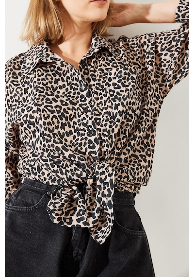 Shade Kadın Leopar Desenli Gömlek Mbms008 60501008 - Leopar