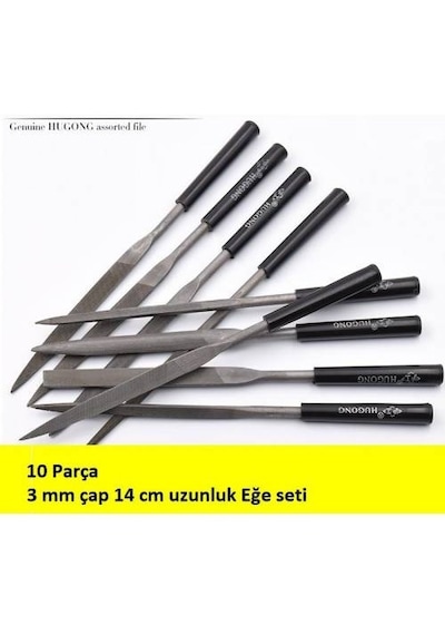 Zımpara Törpü 14 CM Eğe Seti 10 Parça