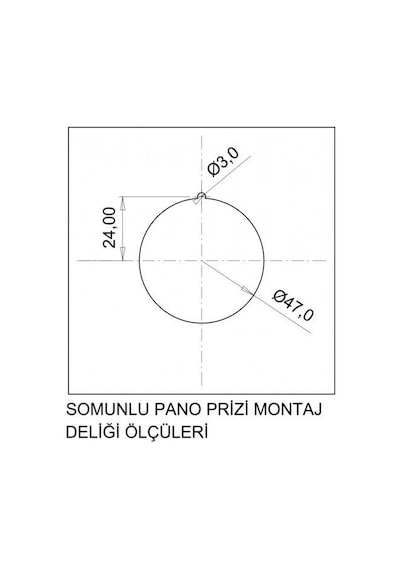 Bemis 1x16A Somunlu Pano Prizi 220 Volt By8-1402-2440