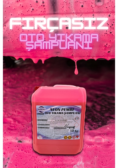Pembe Renkli Oto Yıkama Köpüğü, 5 Kg Pembe Köpük Oto Yıkama