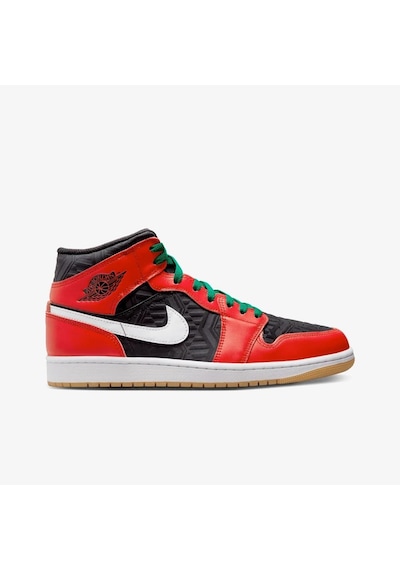 Nike Air Jordan 1 Mid SE Christmas DQ8417-006 Erkek Basketbol Ayakkabı Çok Renkli