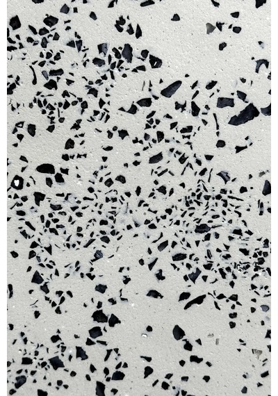 Dekoratif Terrazzo Yuvarlak Tepsi 26 Cm Beton Mermer Desenli Sunumluk Organizer Tepsi Marble