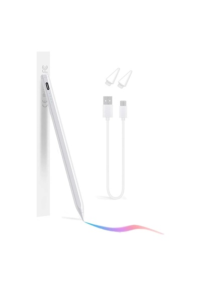 Dokunmatik Kalem Tüm Cihazlara Uyumlu Tablet Telefon Için Çizim & Yazı Kalemi Stylus Pen Beyaz - 686320039
