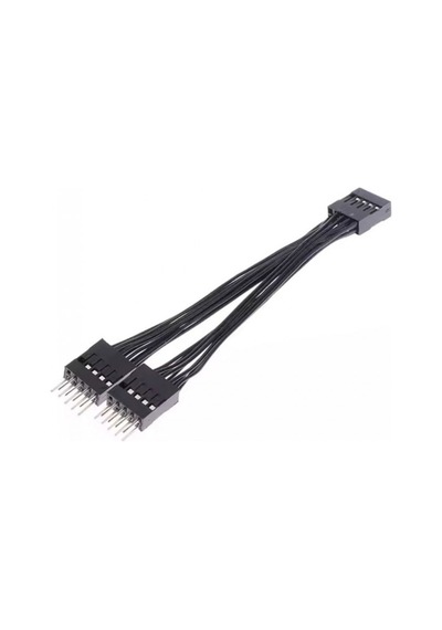 Anakart İçin Usb 2.0 Uzatma Kablosu 9 Pinli 1 Dişi 2 Erkek Y Kablo