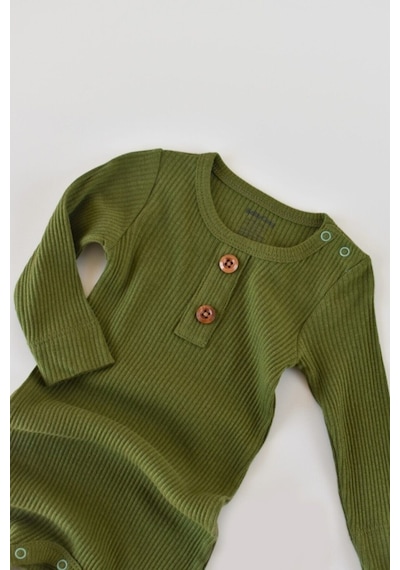 BabyCosy Modal Uzun Kollu Tulum -Terletmez Organik Bebek Tulumu - Csym11420 - Rebebe 001