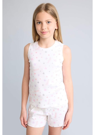 Defacto Regular Fıt Fitilli 2li Pijama Takımı Kız Çocuk H8091a826hswt34 Beyaz-wt34 Defacto Regular Fıt Fitilli 2li Pijama Takımı Kız Çocuk H8091a826hswt34 Beyaz-wt34