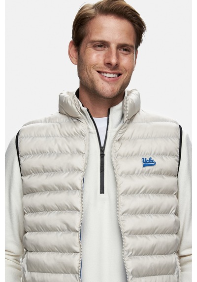 Ucla Blume Bej Fermuarlı Ve Cepli Polyester Standard Fit Erkek Yelek Bej