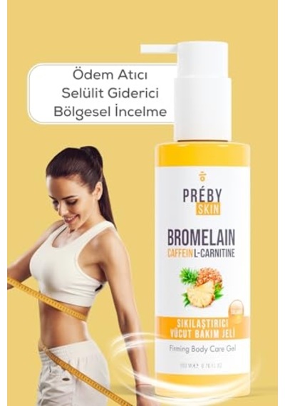Bromelain, Kafein Ve Lcarnitine İçeren Sıkılaştırıcı Vücut Bakım Jeli