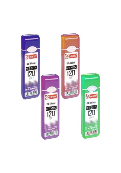 Kalem Ucu 120 Li 0.7 Mm 2b 4 Paket Çoklu Versatil Kalem Uç Mekanik Uçlu Otomatik Kurşun Mikro Kalem Ucu 60 Mm Yumuşak