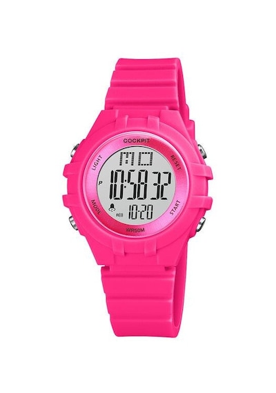 COCKPIT CK-3716RD DİJİTAL SİLİKON KORDON PEMBE ÇOCUK KOL SAATİ