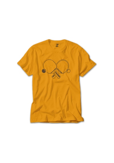 Ping Pong Rackets Soft Sarı Tişört