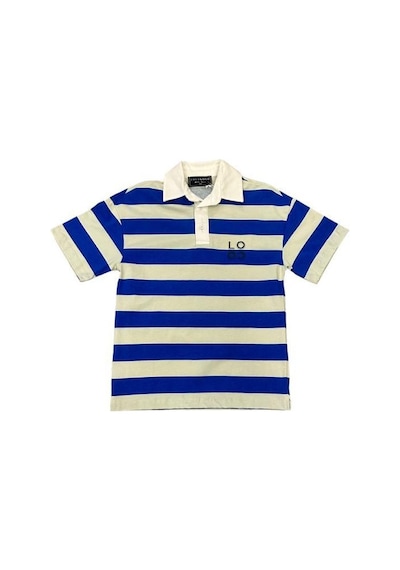 Zekids Erkek Çocuk Pamuklu Çizgili Polo Yaka Tshirt-12905-saks Saks