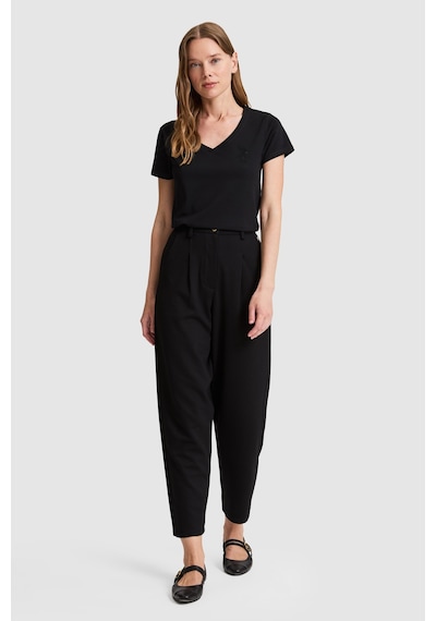 U.s. Polo Assn. Kadın Siyah Tişört Basic 50321817-vr046